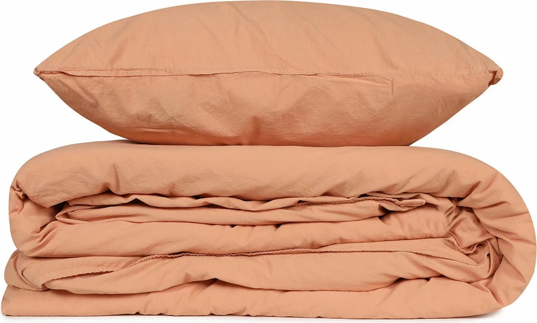 Set mbulesë për jorgan, një person, ngjyrë toast, L'essentiel, stonewashed