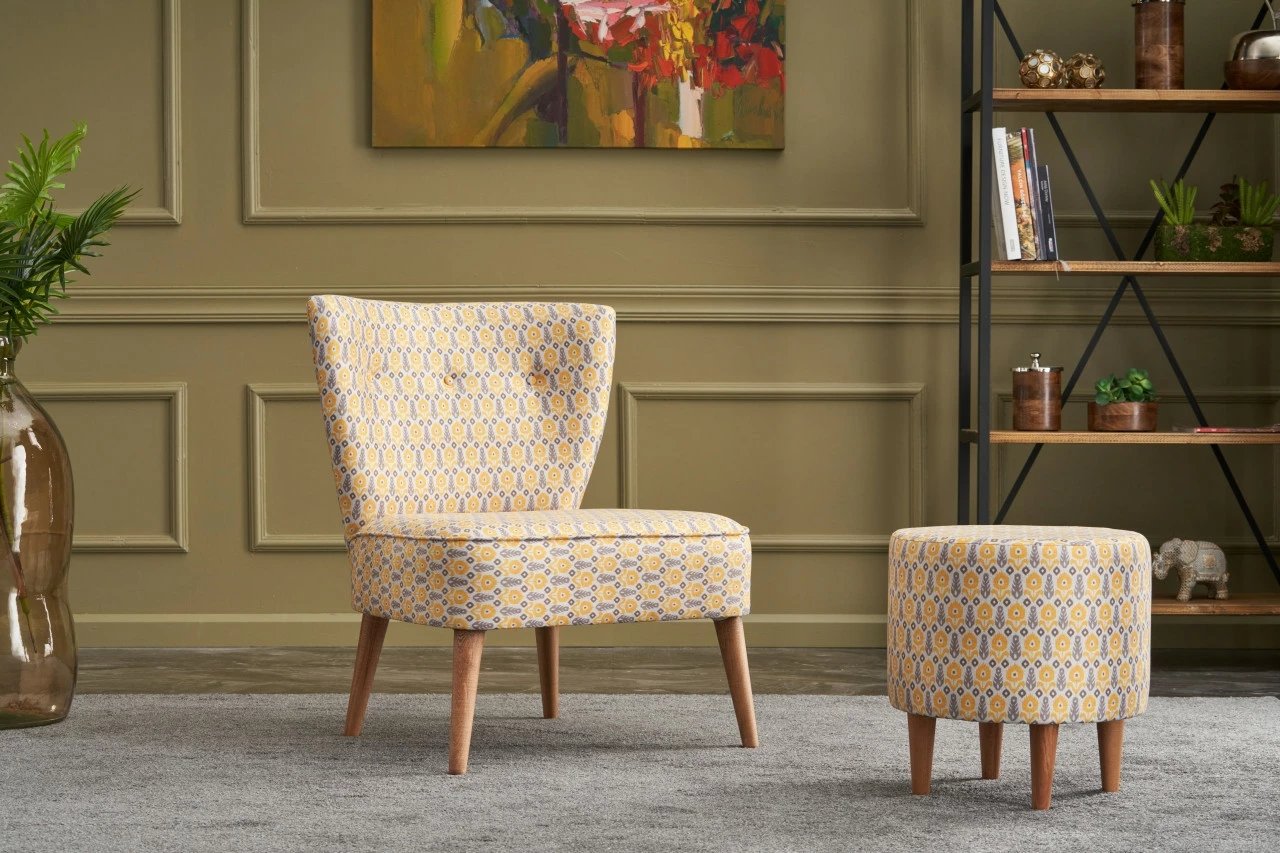 Karrige berjer me krahë, model Atelier del Sofa, ngjyrë shumëngjyrëshe, Viola Papatya