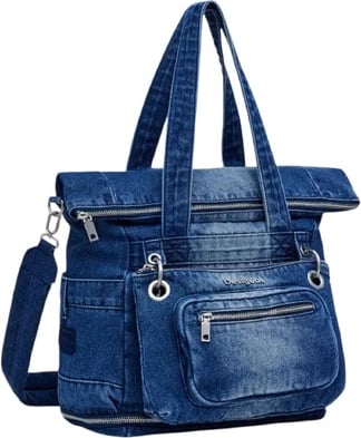 Borsa Desigual femra, e kaltër