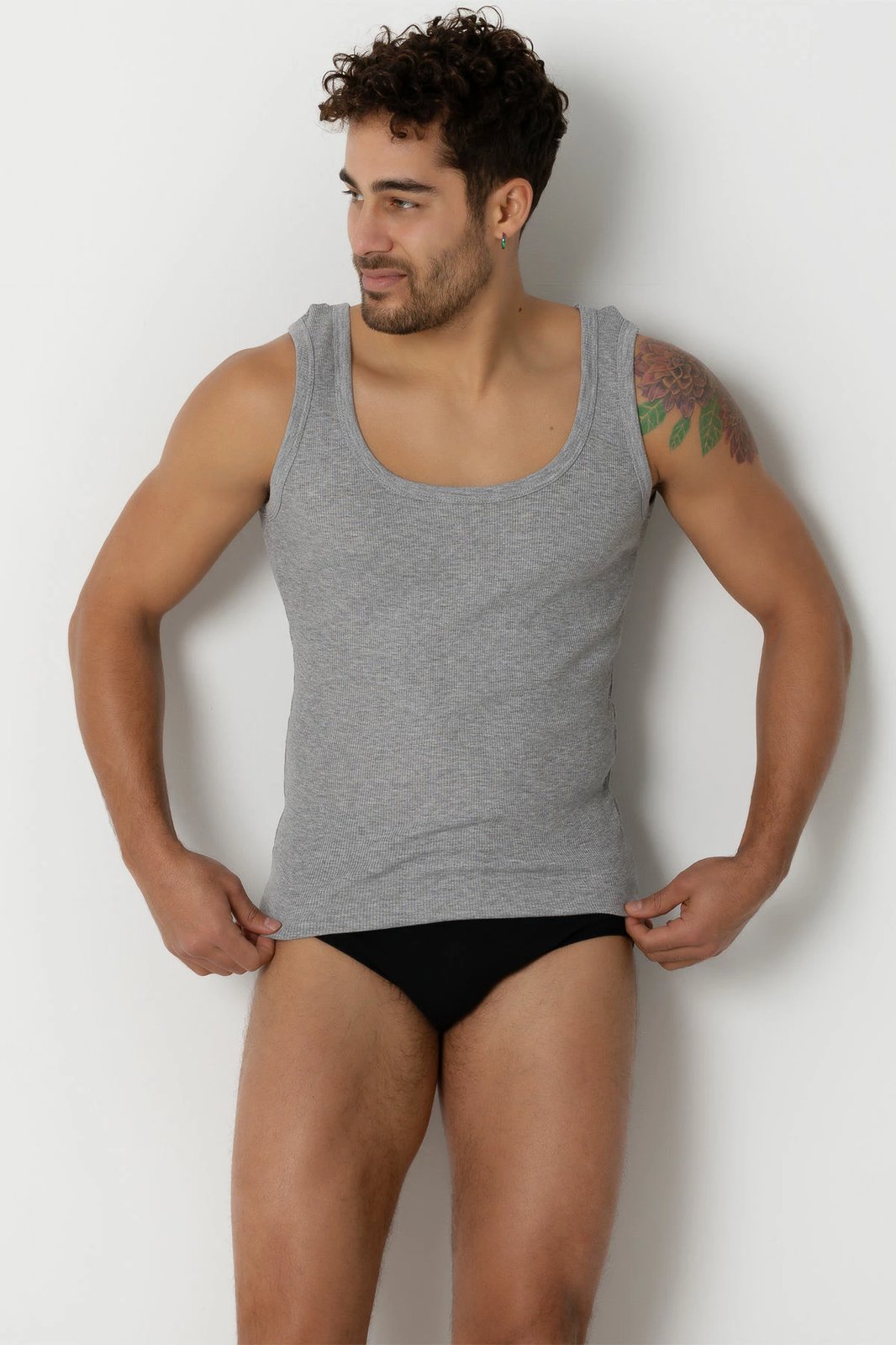 Fanellë e brendshme për meshkuj, gri, Jumeon, 001-021005