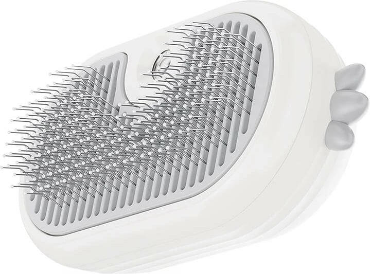 Furçë avulli për qime, Rojeco RZSRK35-02, për mace dhe qen të vegjël/mesëm, e bardhë