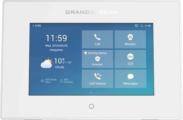 Interkom Grandstream GSC3570 me ekran prekje, Bardhë