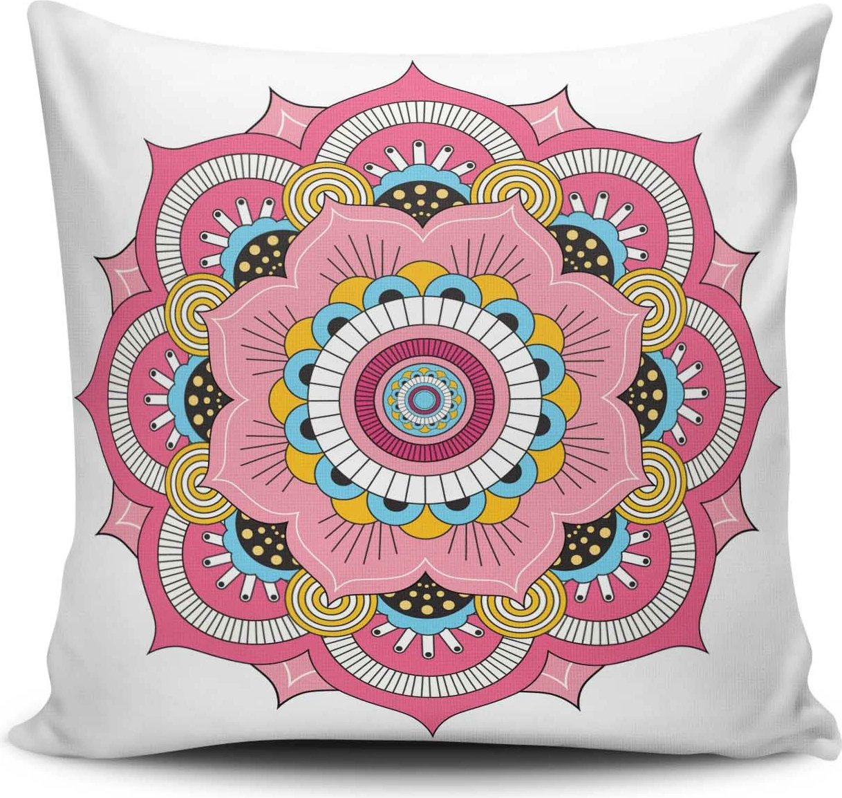 Jastëk dekorativ Aberto Design, MANDALA-10, shumëngjyrësh, 43x43cm