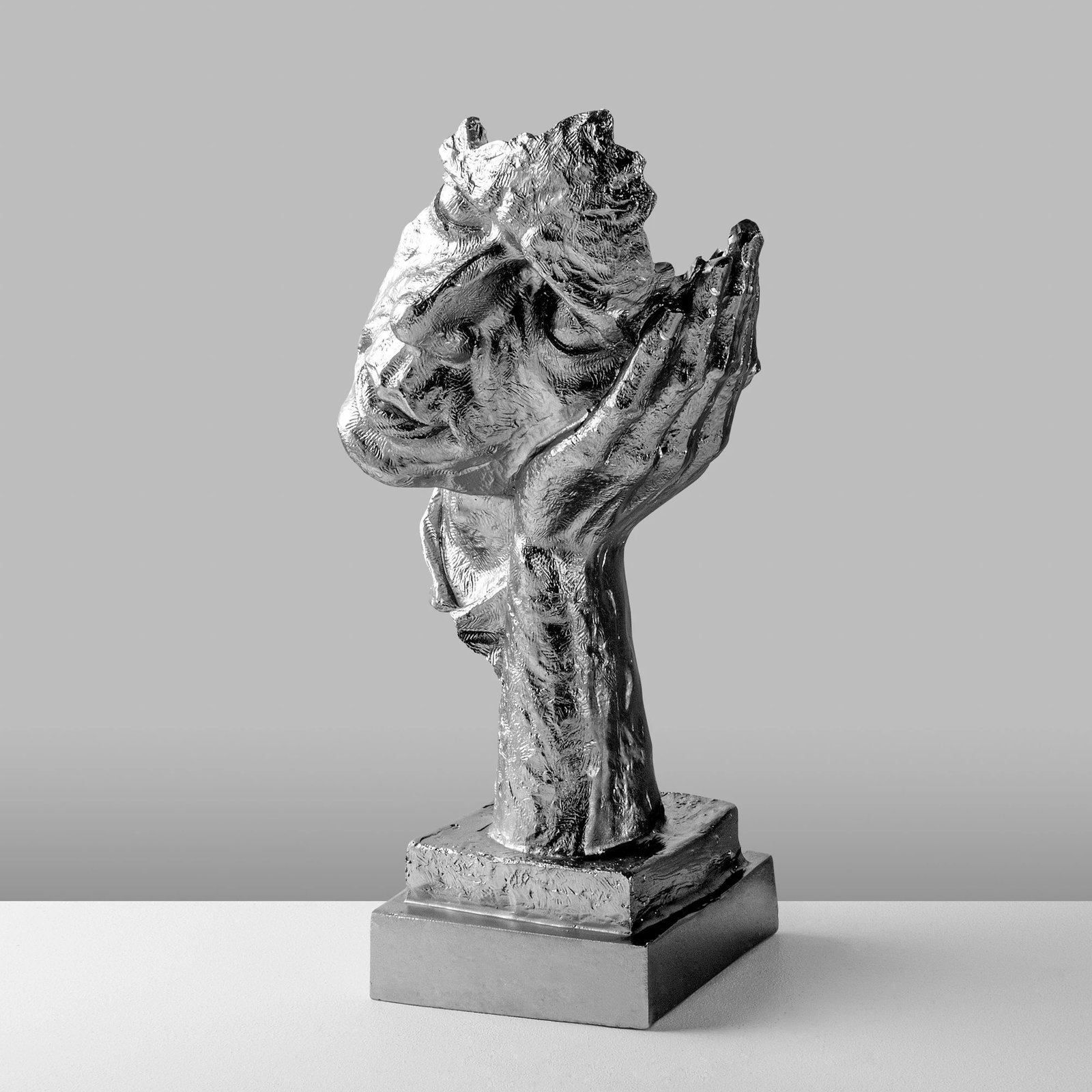 Objekt dekorativ Evila Originals, Yak-030-B, ngjyrë argjendi