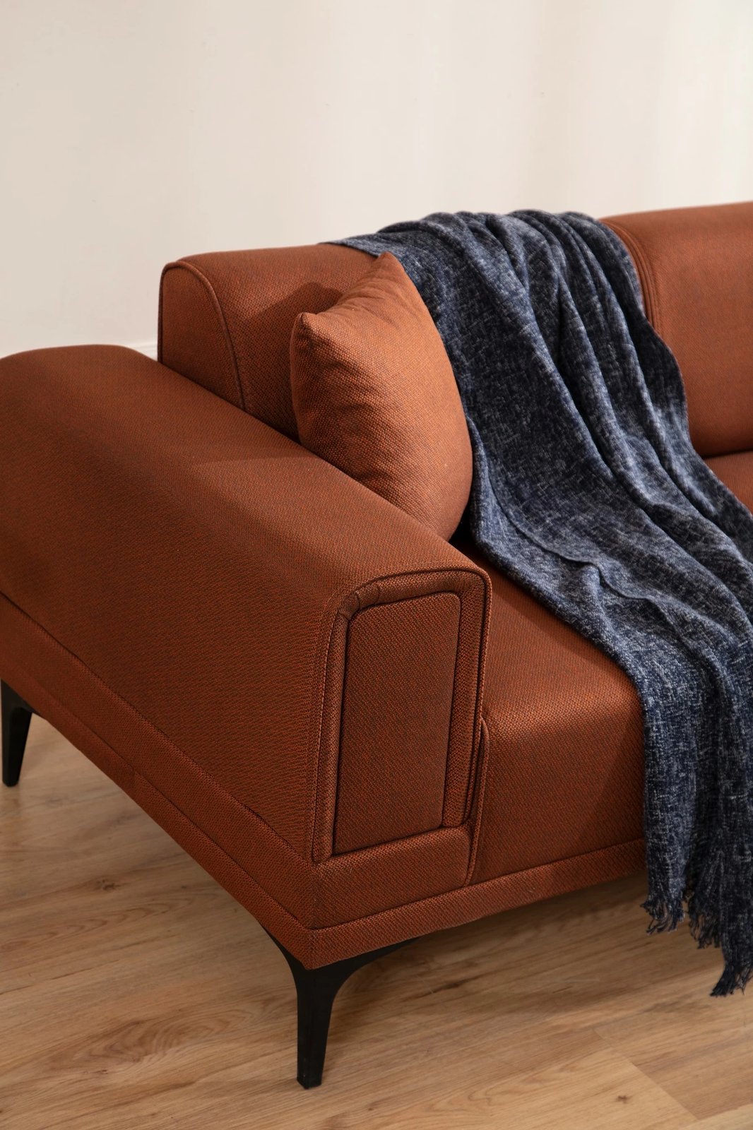 Kënd-sofë krevate Atelier del Sofa, Horizon, kënd i djathtë, ngjyrë e kuqe tjegulle