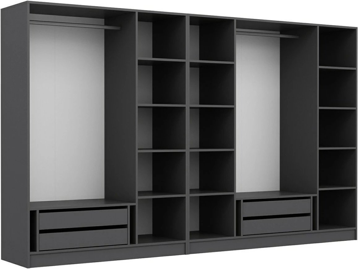 Dollap Skye Decor, ngjyrë antracit, 315x210x52cm