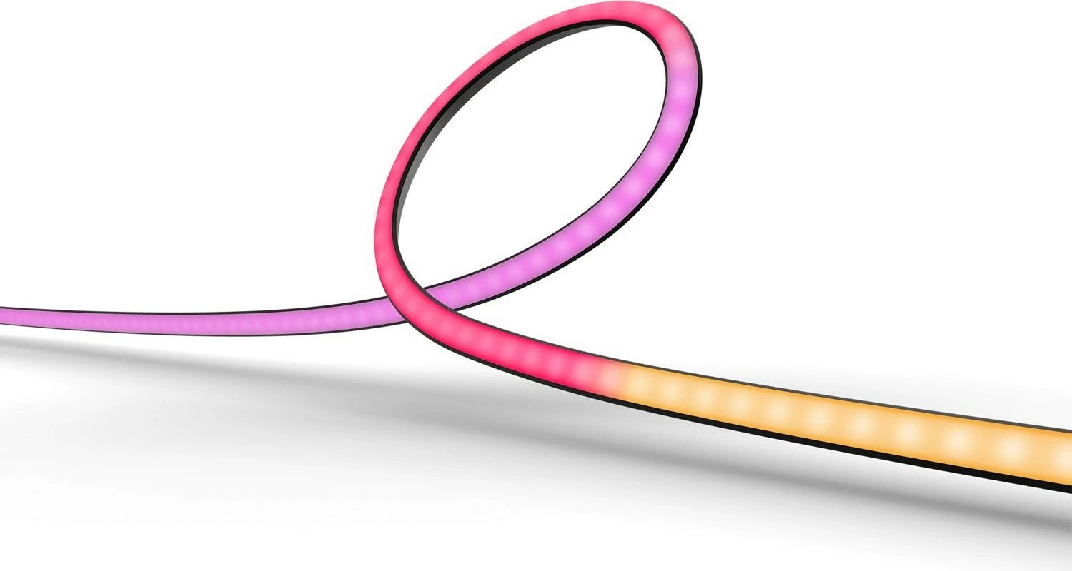 Shirit dritash smart Philips Hue Play Gradient 65 inch, LED, shumëngjyrësh, Bluetooth/Zigbee, silikon, i zi Shirit dritash smart Philips Hue Play Gradient 65 inch, LED, shumëngjyrësh, Bluetooth/Zigbee, silikon, i zi