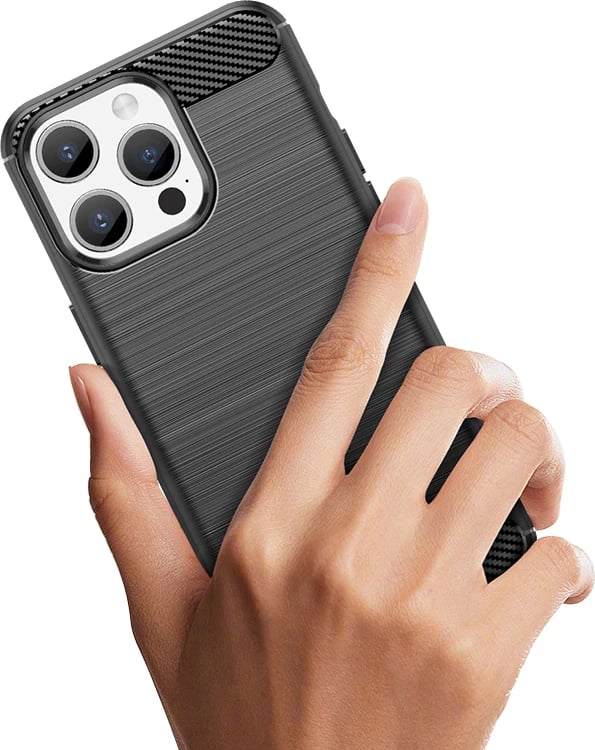 Mbështjellës për celular Hurtel Carbon Case për iPhone 15 Pro, TPU, kaltër