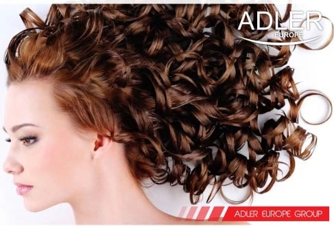 kaçurrelues flokësh, Adler, AD 2106, 25 mm, keramik, 40 W, e bardhë/argjend