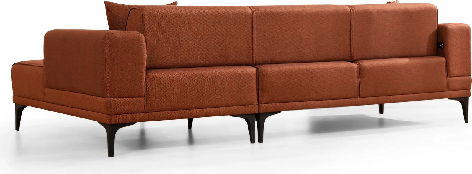 Kënd-sofë krevate Atelier del Sofa, Horizon, kënd i djathtë, ngjyrë e kuqe tjegulle