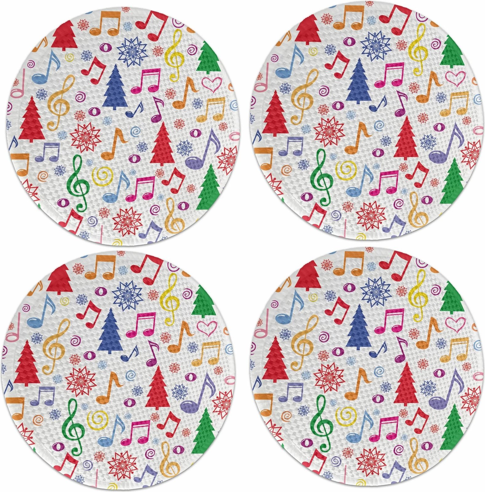 Set nënshtruesish tavoline Hermia Concept, shumëngjyrësh, 2795Supla, 4 copë