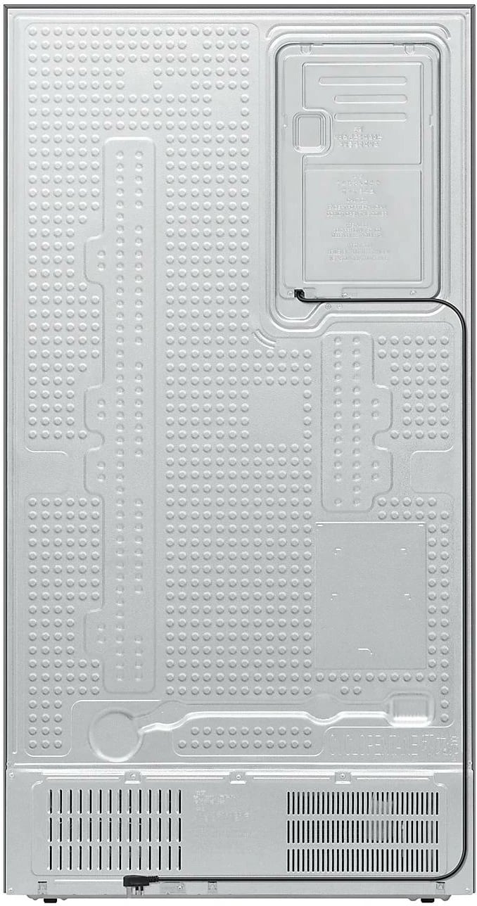 Frigorifer side-by-side Samsung RS70F65QDTEO 659L AI Twin Cooling Plus SpaceMax shpërndarës ujë/akull Wi‑Fi klasa D, argjendtë mat