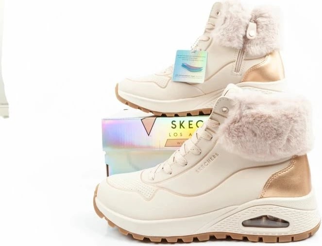 Atlete dimri për femra Skechers, bezhë