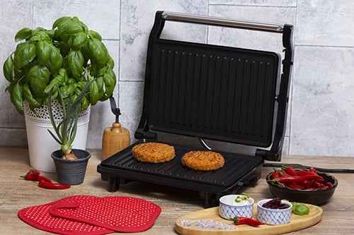 Grill elektrik, Camry, CR 3044, 25x17.5 cm, 1500-2100W, e zezë-argjend