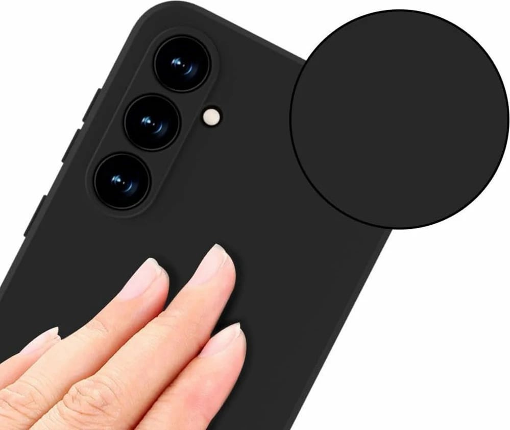 Mbështjellës Tech-Protect për Xiaomi Redmi Note 14 Pro 5G / Poco X7 5G, Silikon, i zi
