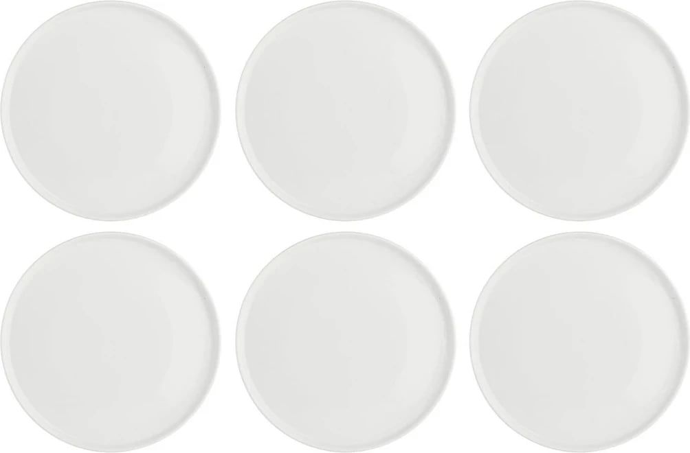 Set pjatash LA PORCELLANA BIANCA Essenziale Gourmet, 21 cm, të bardha