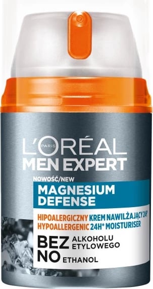 Krem hidratues për meshkuj L'Oreal Paris Men Expert Magnesium Defense Hypoallergenic 50ml