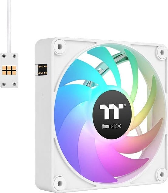 Ventilator Thermaltake CT140 EX ARGB Sync, 14 cm, 90.3 cfm, Bardhë