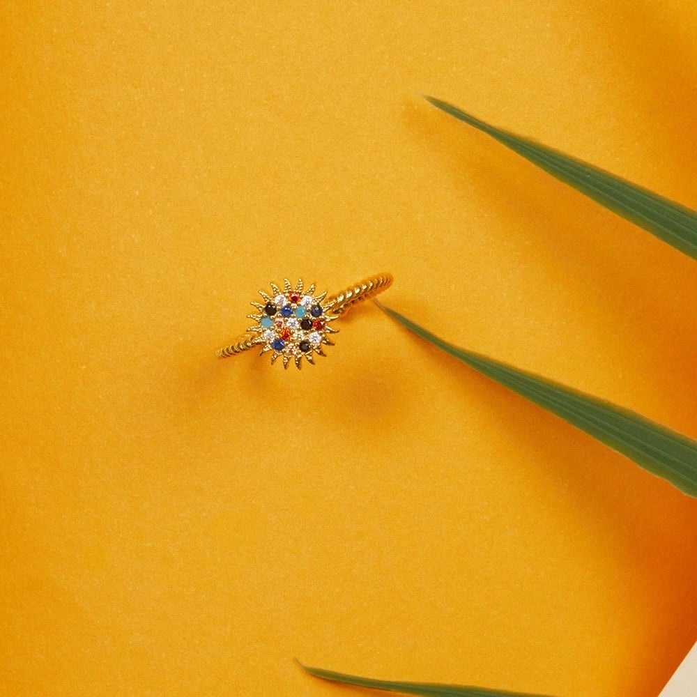 Unazë argjendi Elika Silver, e artë, FA182847