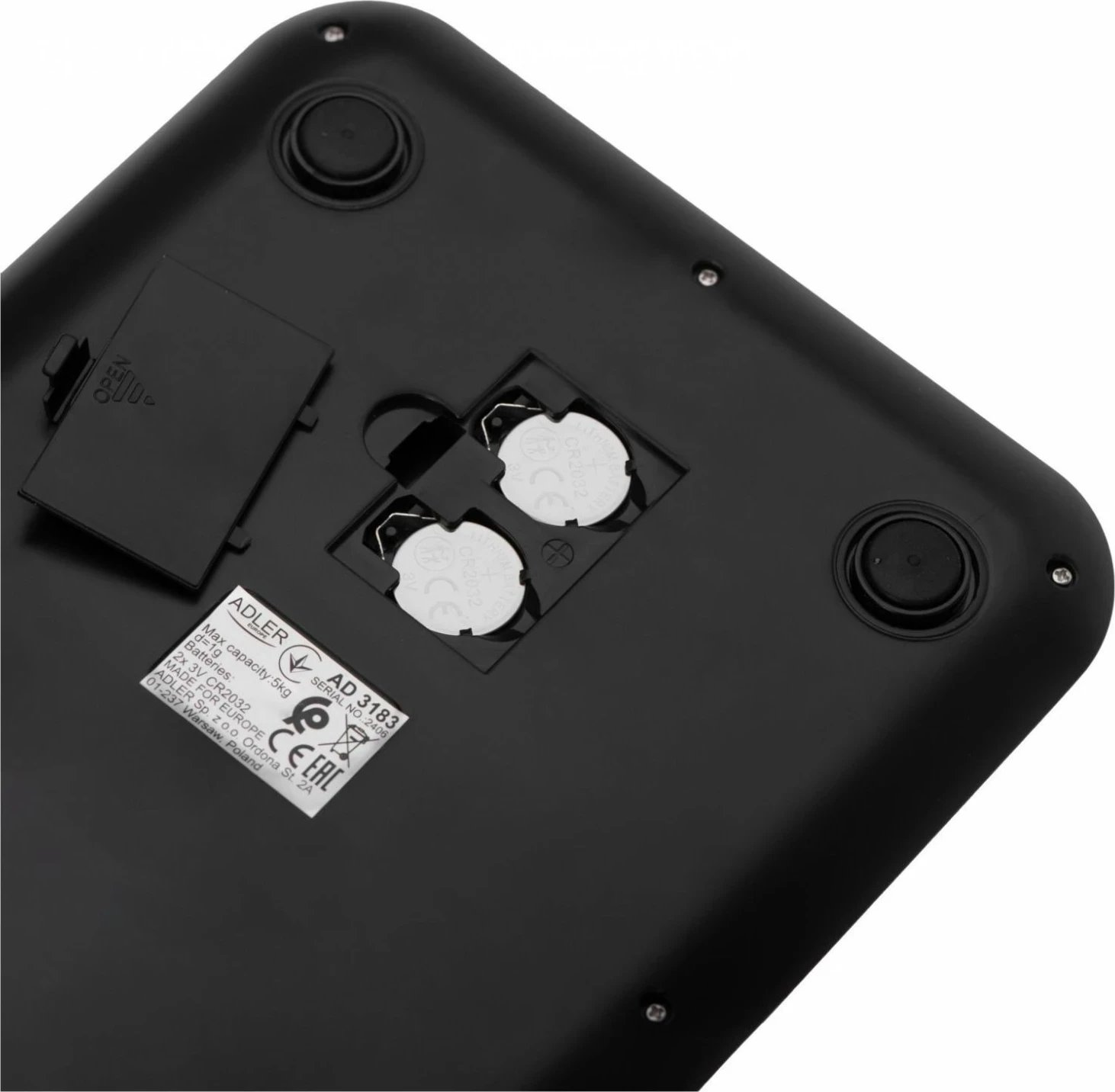 Libra kuzhine Adler AD 3183, elektronike, 5kg, e zezë
