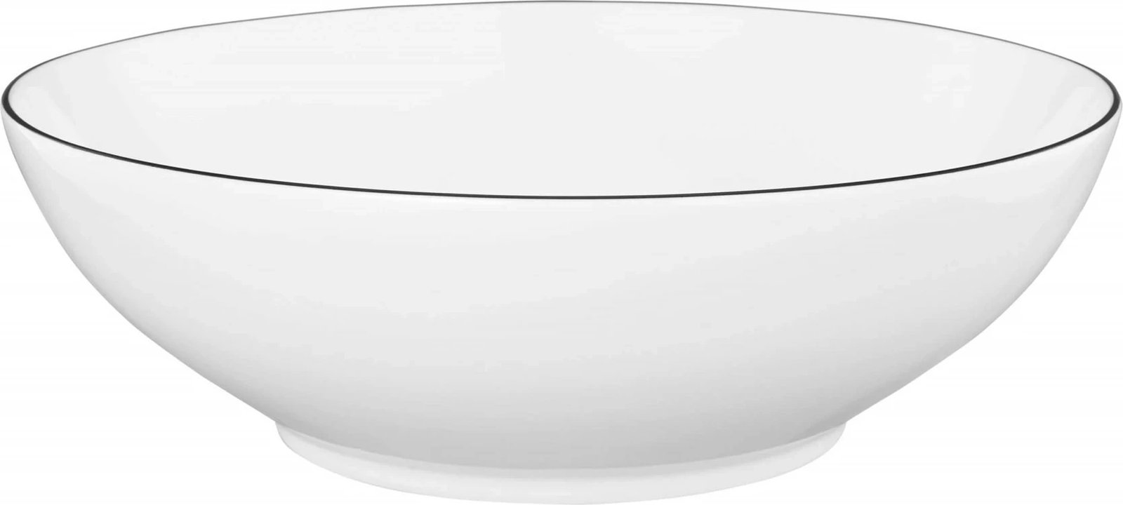 Enë porcelani SELTMANN LIDO BLACK LINE, 20 cm, e bardhë me vijë të zezë