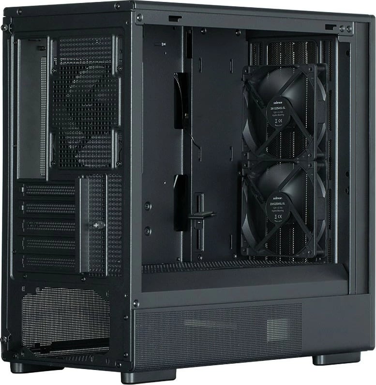 Kasë Zalman P10 NAMU, Mini Tower, Micro ATX, e zezë, me elemente druri