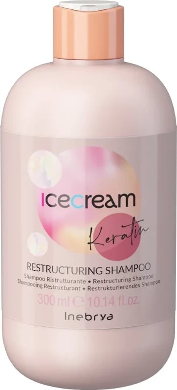 Shampo Ice Cream Inebrya Keratin, 300 ml