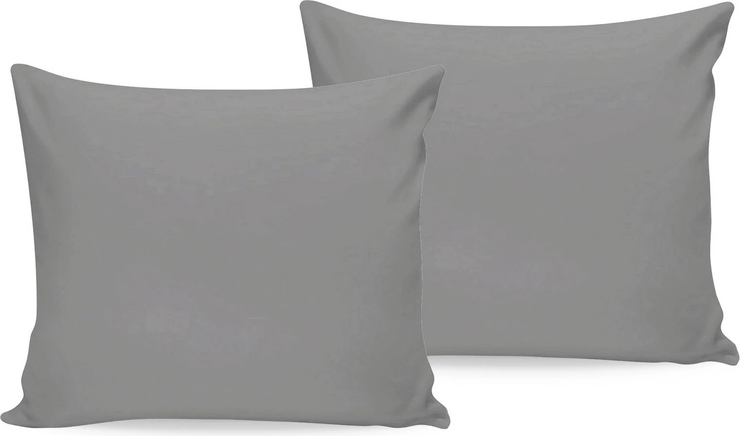 Set këllëfësh jastëku (2 copë), ngjyrë gri e errët, L'Essentiel Linge de Maison