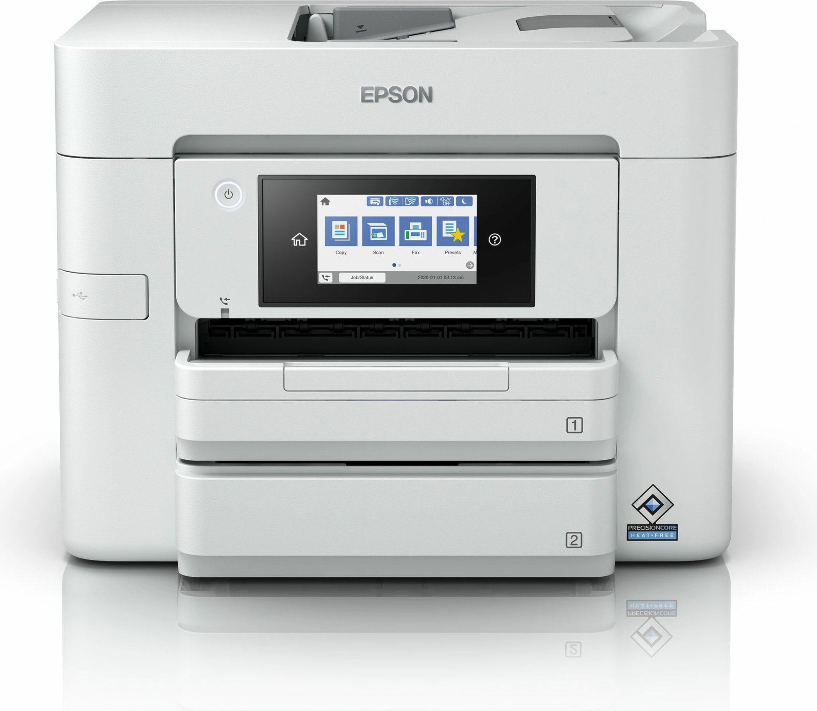 Printer multifunksional Epson WorkForce Pro WF-C4810DTWF, Wi-Fi, ADF, Duplex, i bardhë