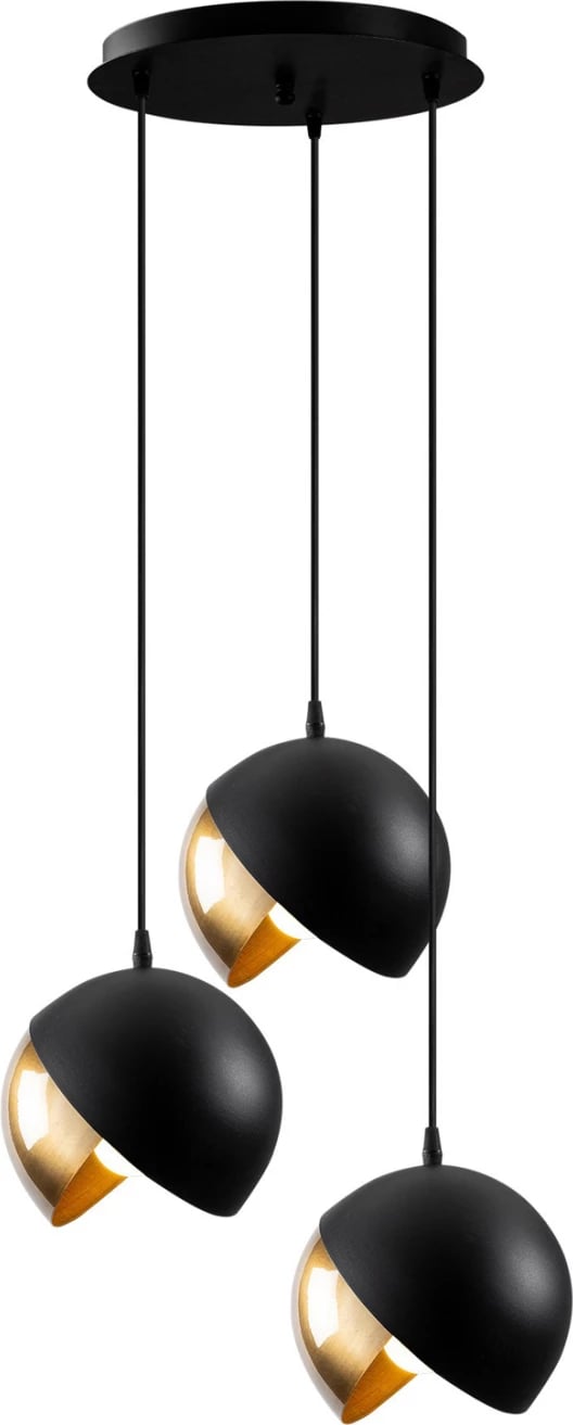 Llambë varëse e zezë me ar FH7245 Φ40x114 cm