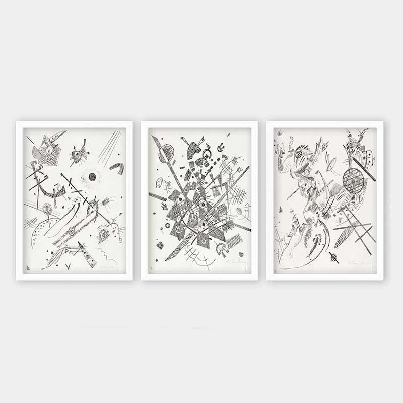 Pikturë dekorative me kornizë (3 copë), Wallity, 3BC_UN2968500_3545