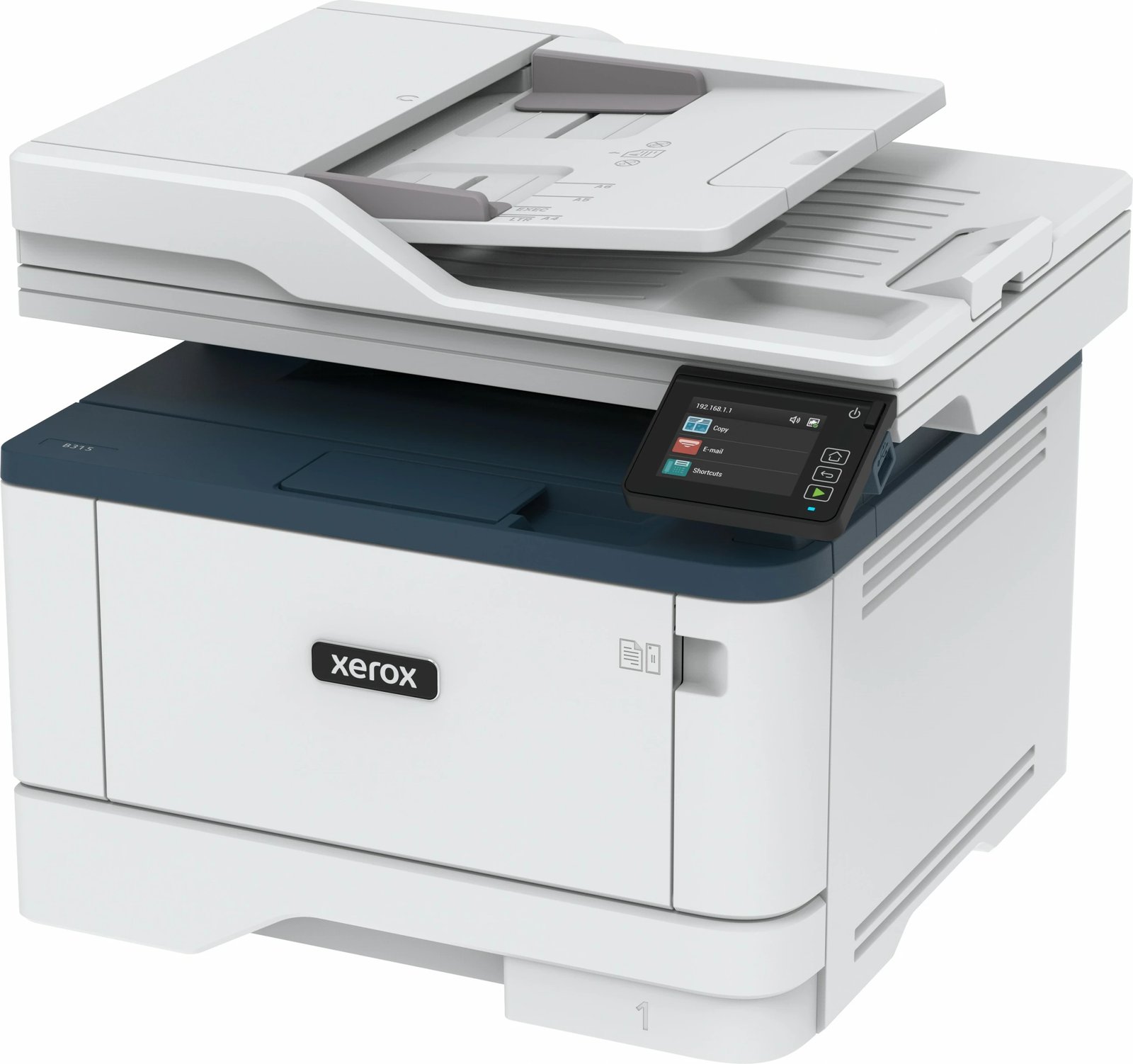 Printer multifunksional Xerox B315, laser, mono, wireless, duplex, 2 kaseta, 350 fletë, A4, blu/bardhë Printer multifunksional Xerox B315, laser, mono, wireless, duplex, 2 kaseta, 350 fletë, A4, blu/bardhë