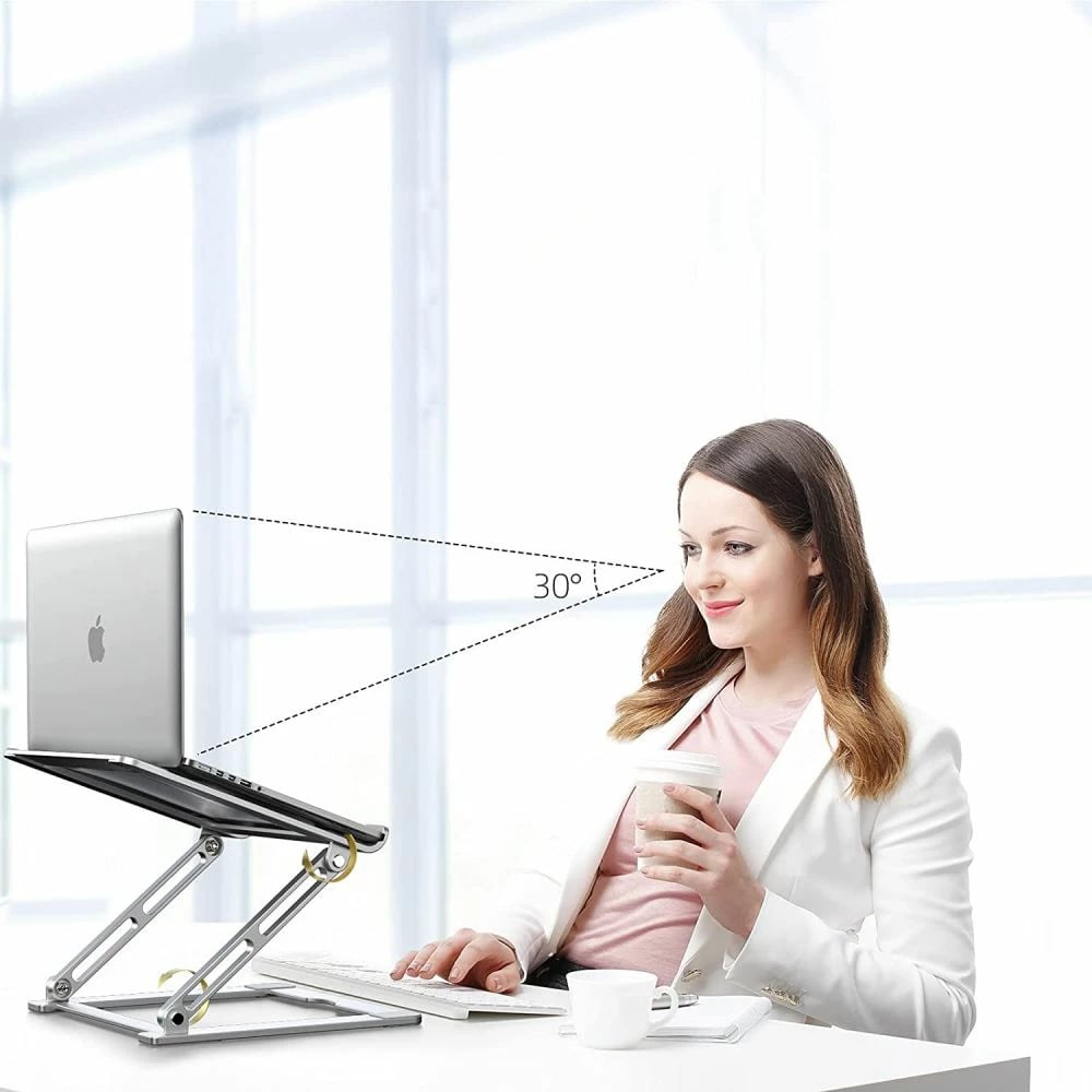 Mbajtëse laptopi Tech-Protect ULS400, deri 17", alumini, gri