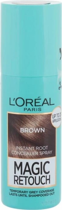 Spray për ngjyrosje flokësh për femra L'Oréal Paris Magic Retouch kafe 75ml