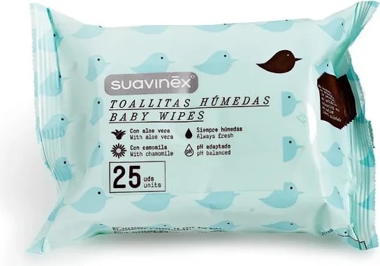 Letra të lagura Suavinex, 25 copë