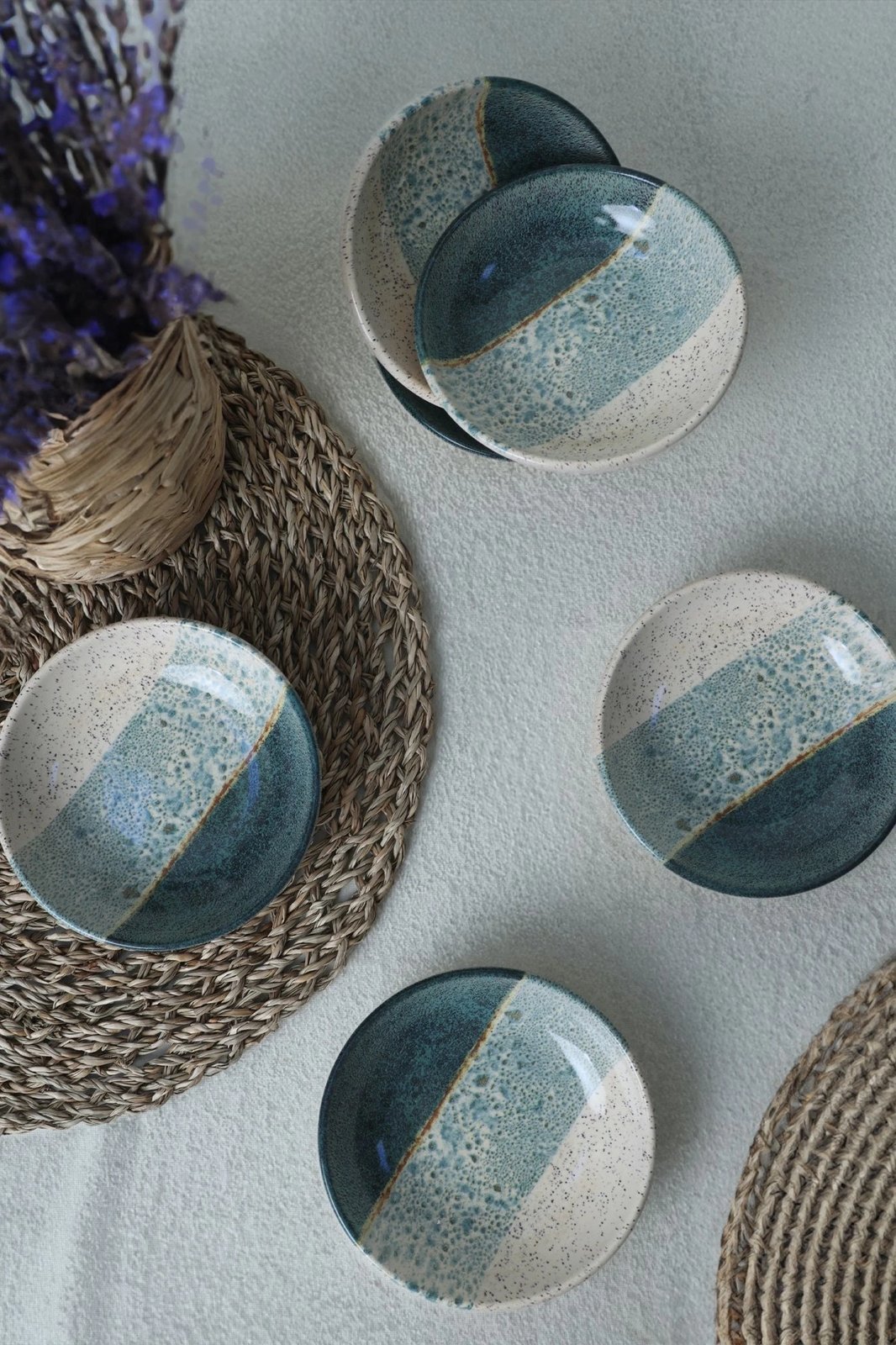 Set tasash për salcë, krem, Hermia Concept, 6 copë, X00017418