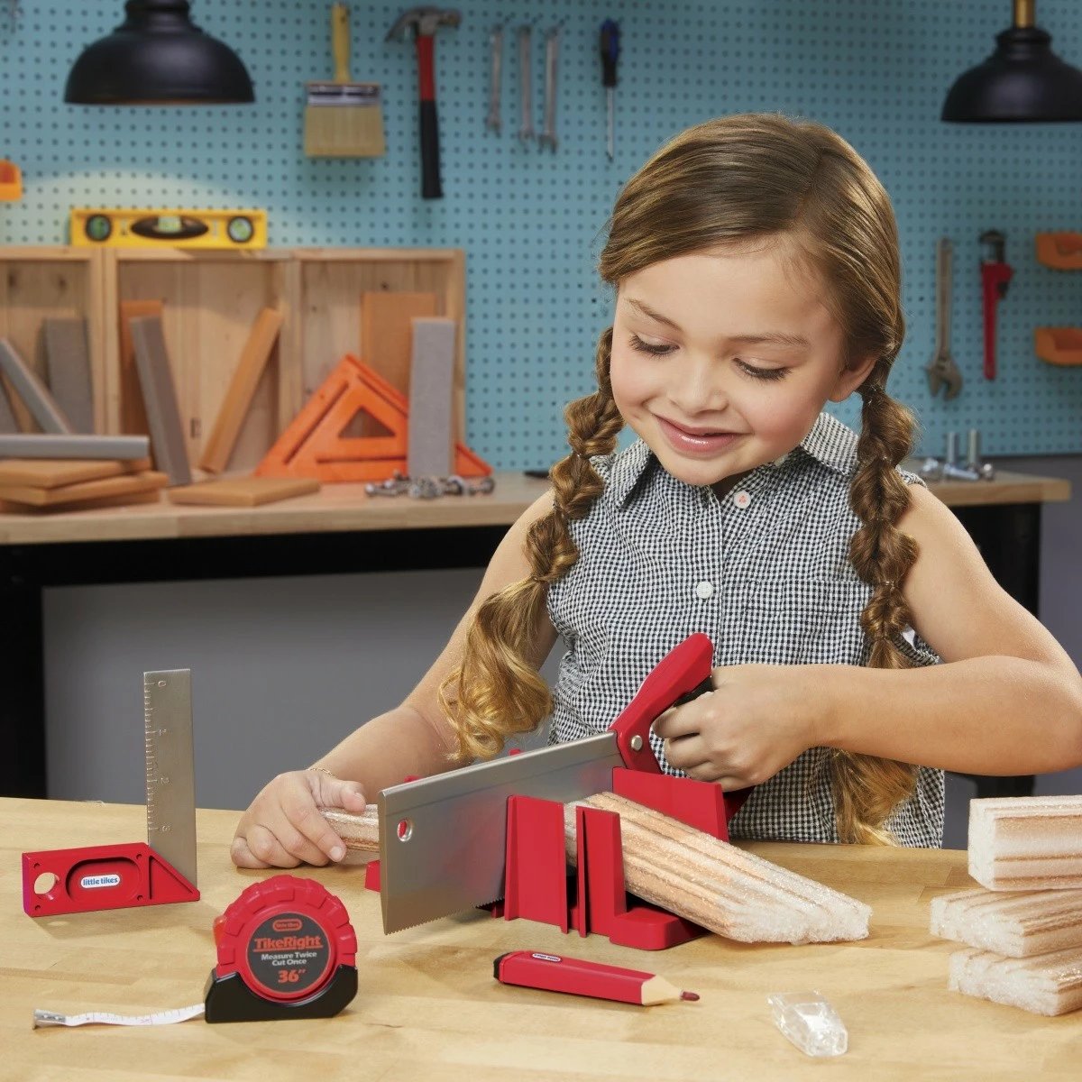 Set ndërtimi krijues, Little Tikes, 643255-EUC, matje dhe prerje, plastikë, 3+, multingjyrësh