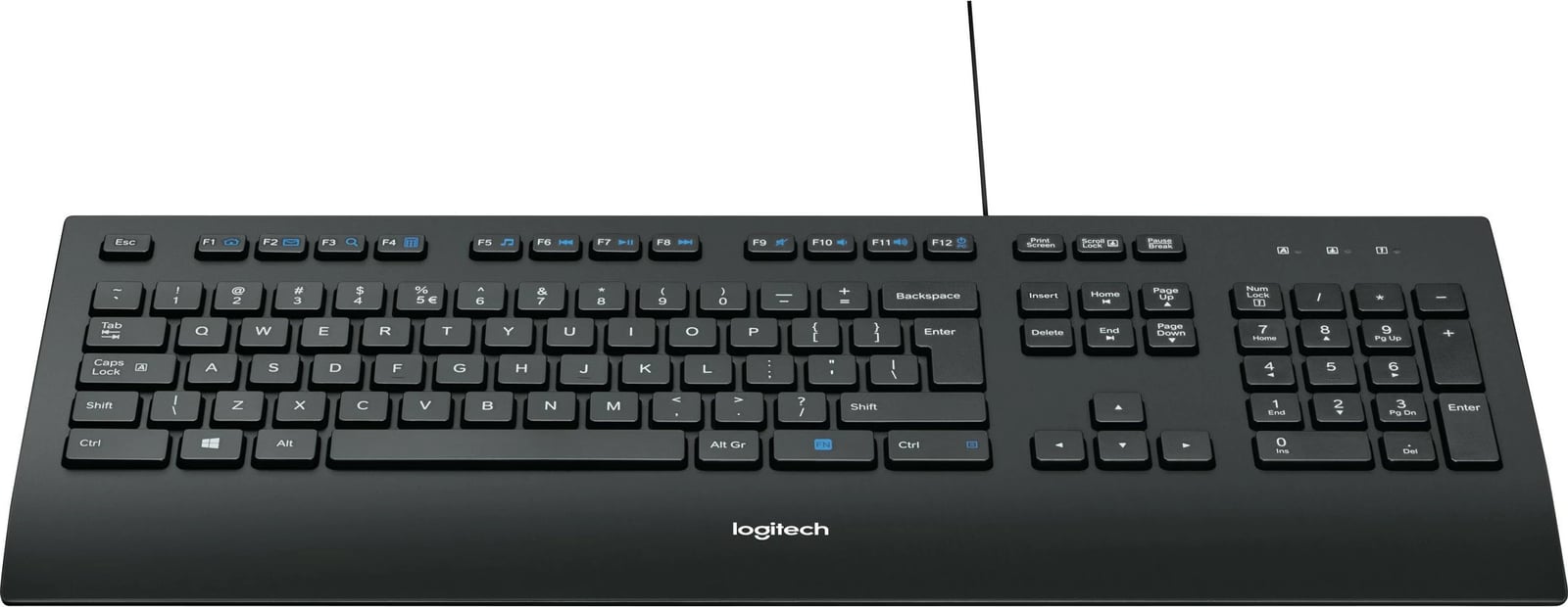 Tastierë Logitech K280e - USB, e zezë