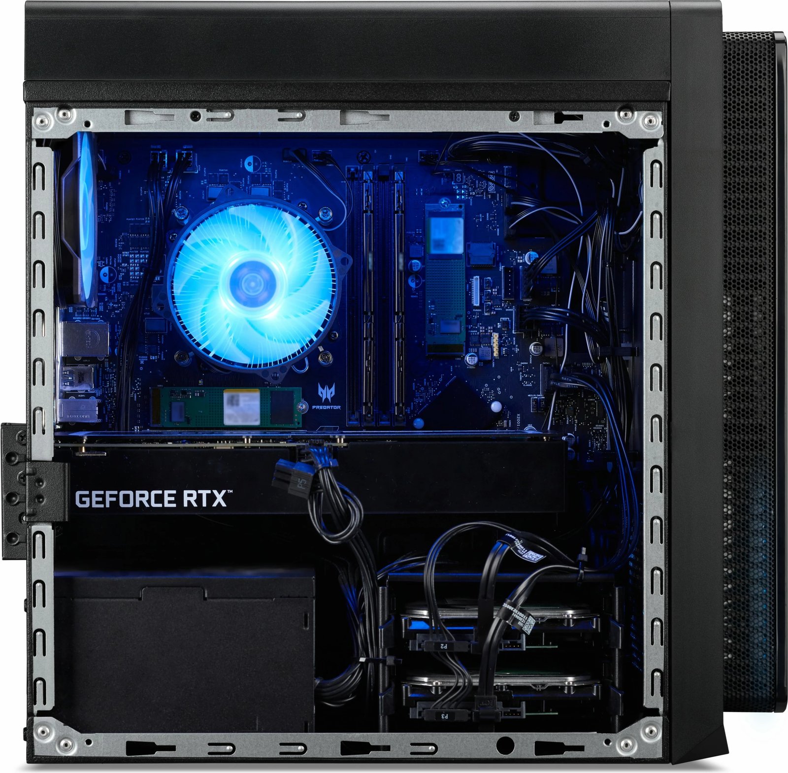 Kasë gaming Acer Predator PO3-655, Intel Core i7-14700F, 16GB RAM, 1TB SSD, RTX 4070 SUPER, Windows 11 Home, e zezë