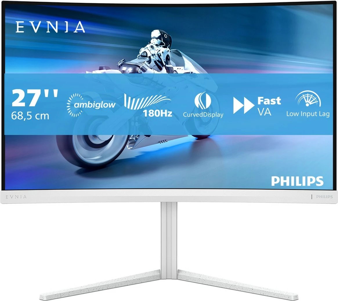 Monitor Philips Evnia 5000 27M2C5201L/00, 27", Full HD, LCD, Bardhë