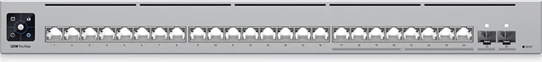 Switch Ubiquiti Pro Max 24, 24 porta, Layer 3, Etherlighting, 2.5 GbE, 10G SFP+, Gri