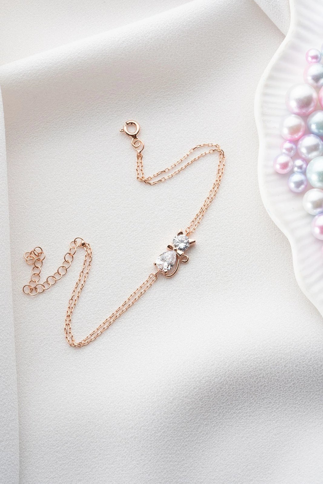 Byzylyk argjendi Jumeon, ngjyrë rozë e artë, NRZ998908