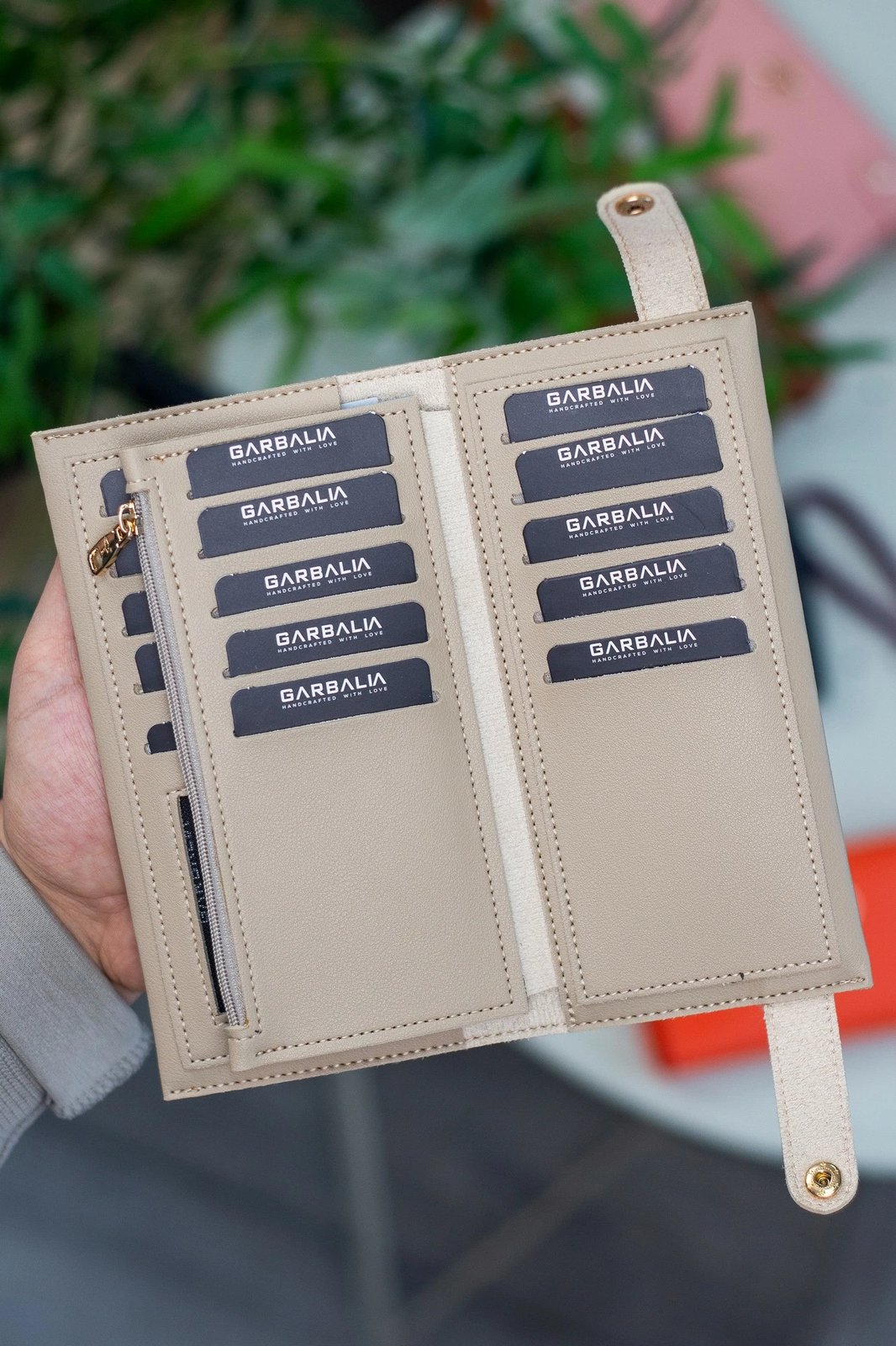 Portofol për gra Zoozie Bags, bezhë, Tiran