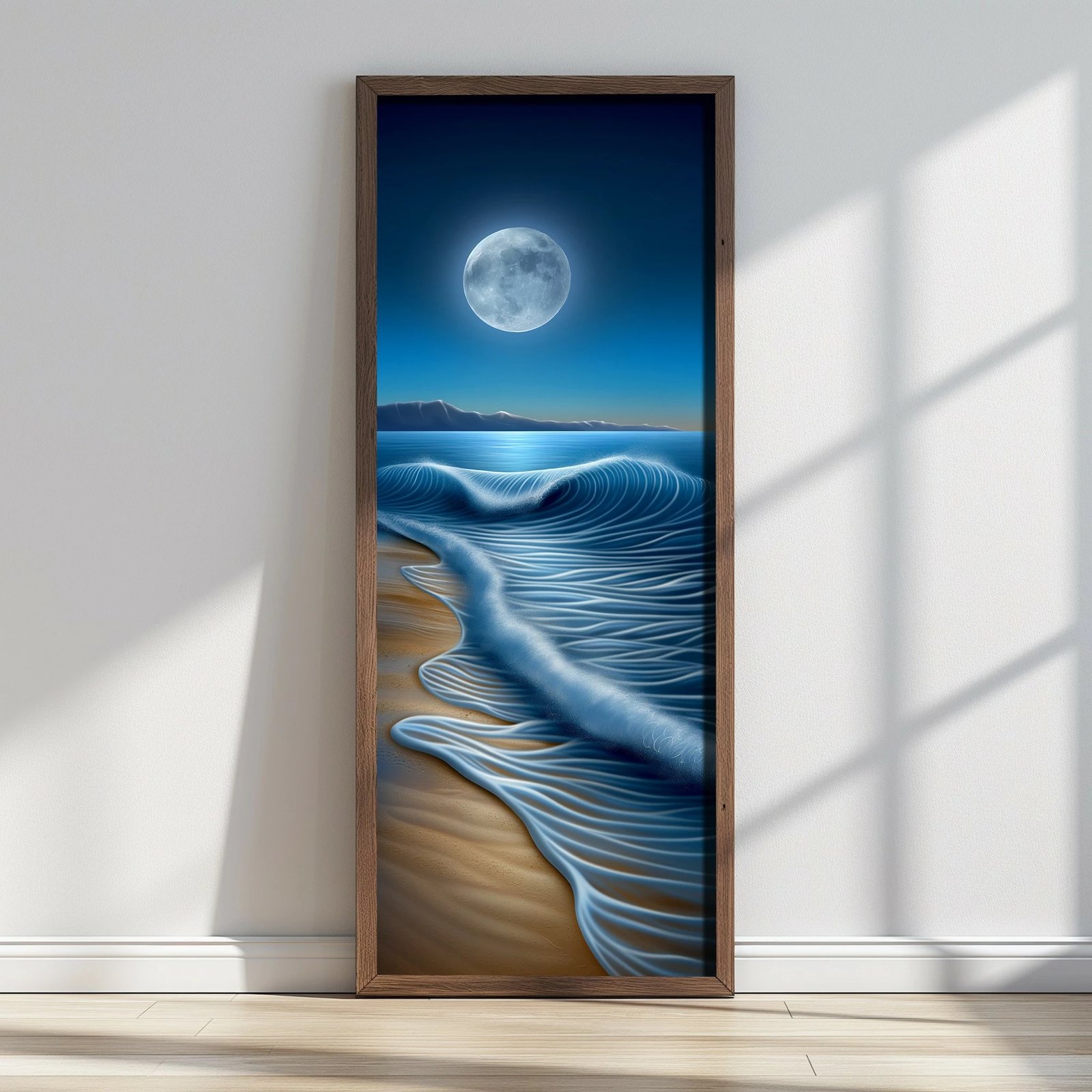 Pikturë dekorative me kornizë MDF, shumëngjyrëshe, Wallity LONG014-S/120-40, 40x120cm