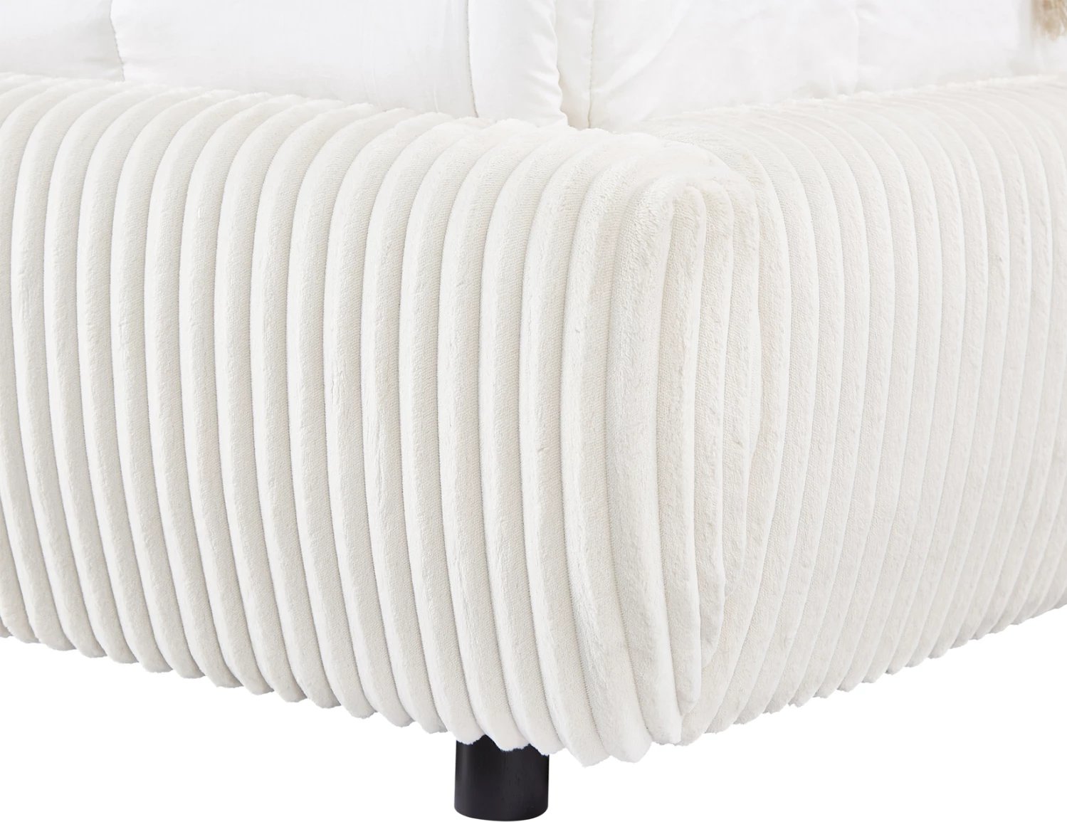 Krevat dopio me hapësirë për depo, material leshi sintetik, bezhë, KALLY FH729.03, dyshek 160x200cm