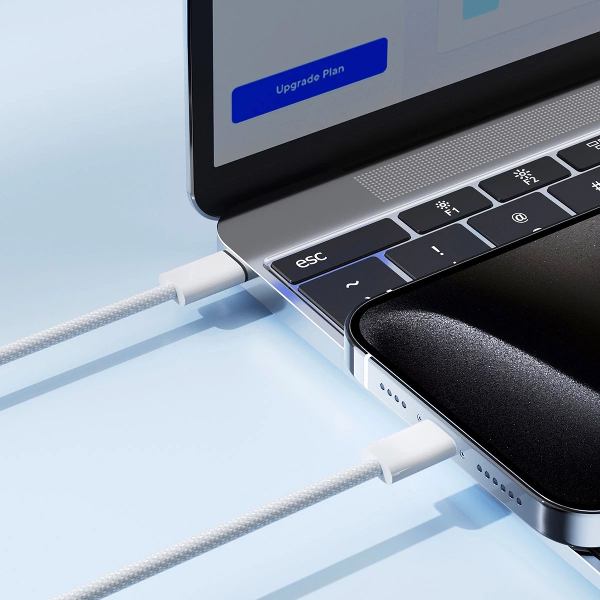 Kabllo USB-C/USB-C Joyroom Ben Series S-A45, 1m, 60W, Bardhë