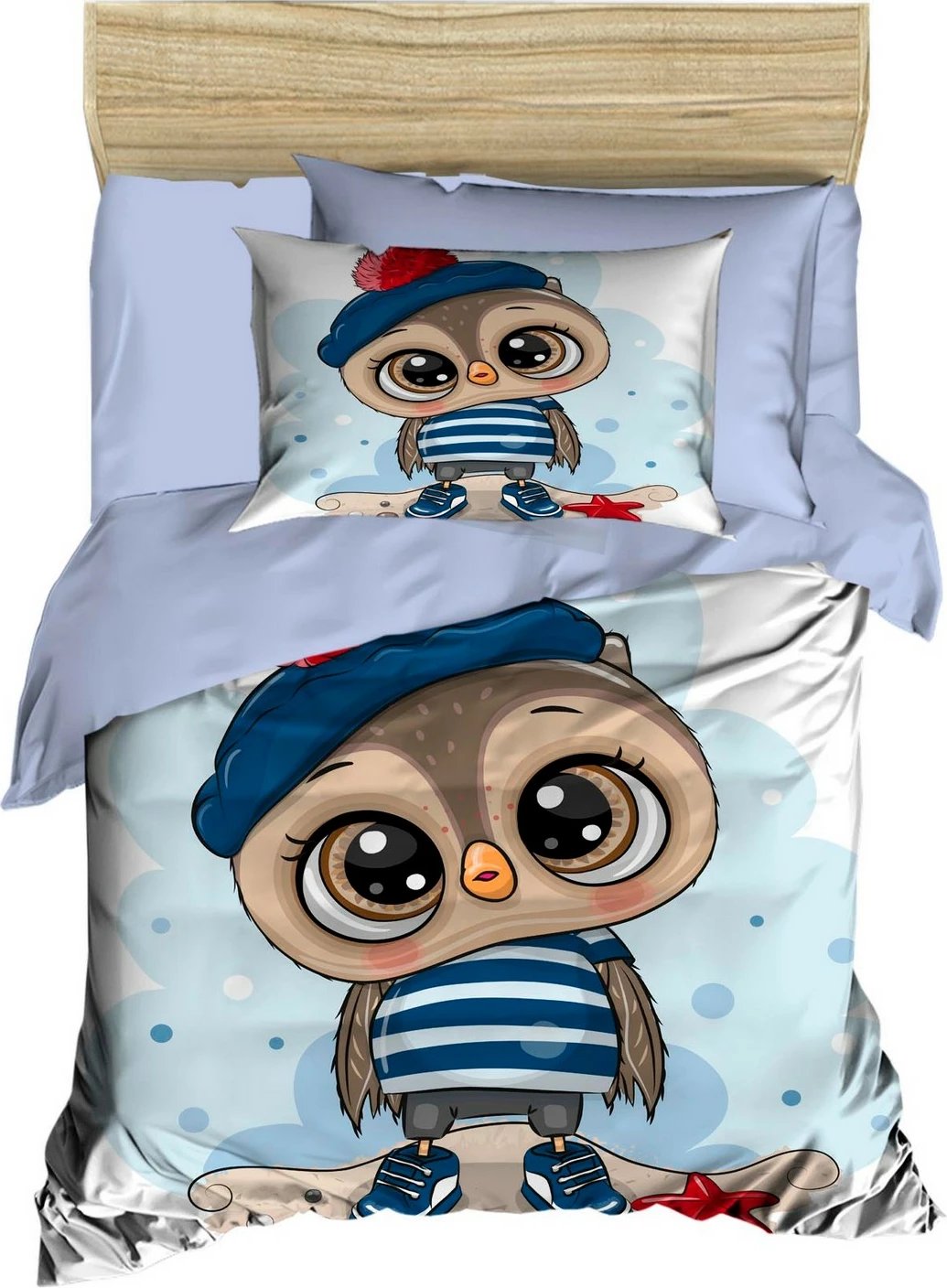 Set mbulesë për krevat fëmijësh L'essentiel, PH181, ngjyrë lejla, kaltër, kafe, 3 copë