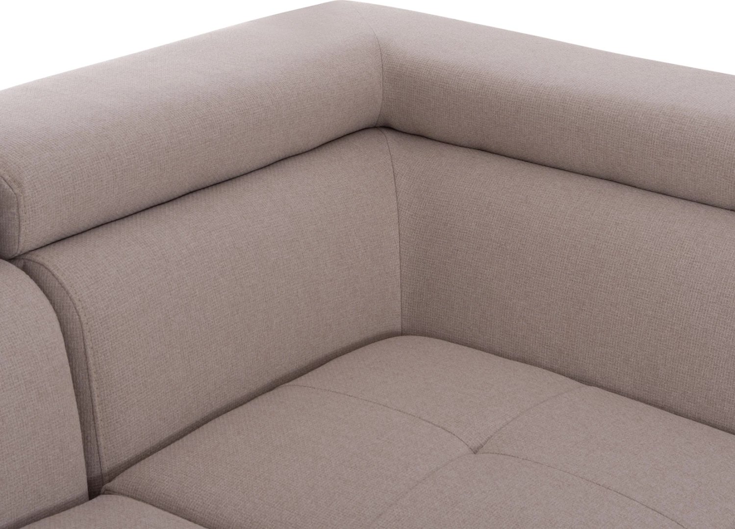 Kënd-sofë me hapësirë për depo, Encore FH3301.03R, material bezhë, 285x205x90cm