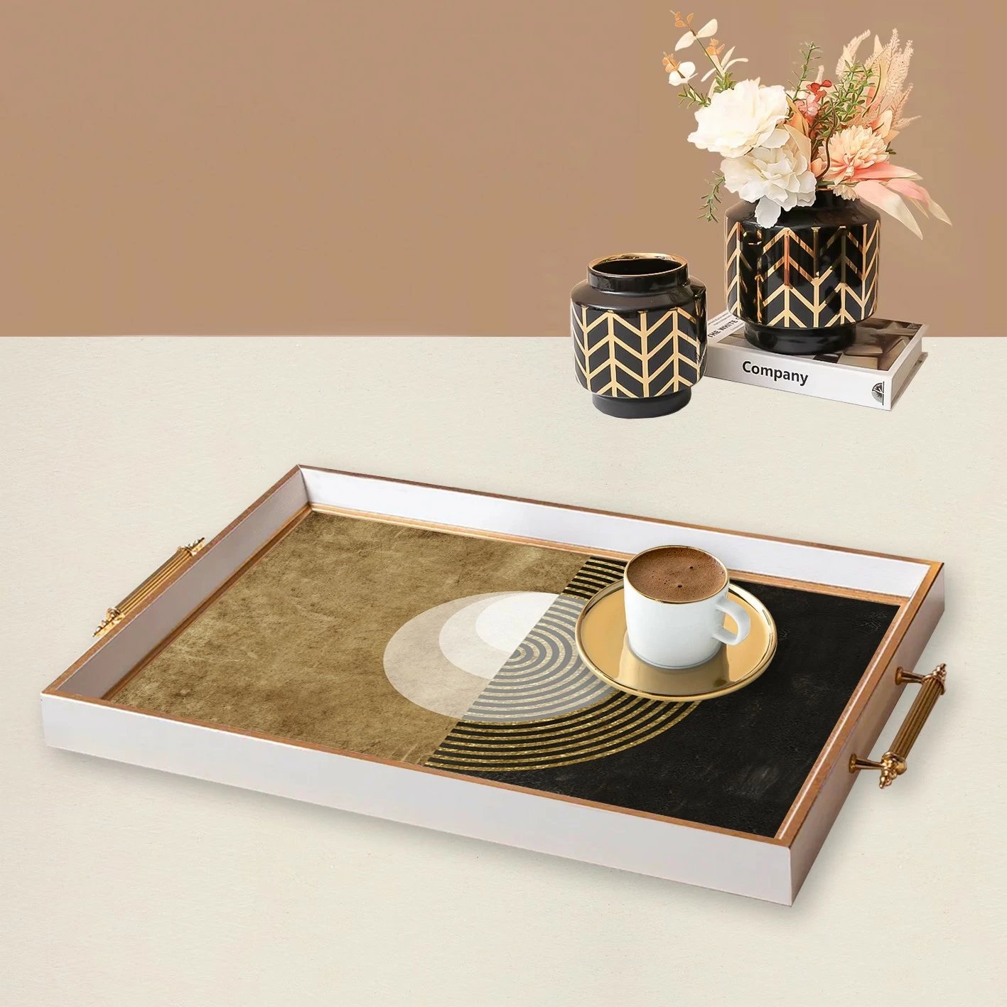Tabaka prej qelqi Aberto Design, shumëngjyrëshe, TPB9923