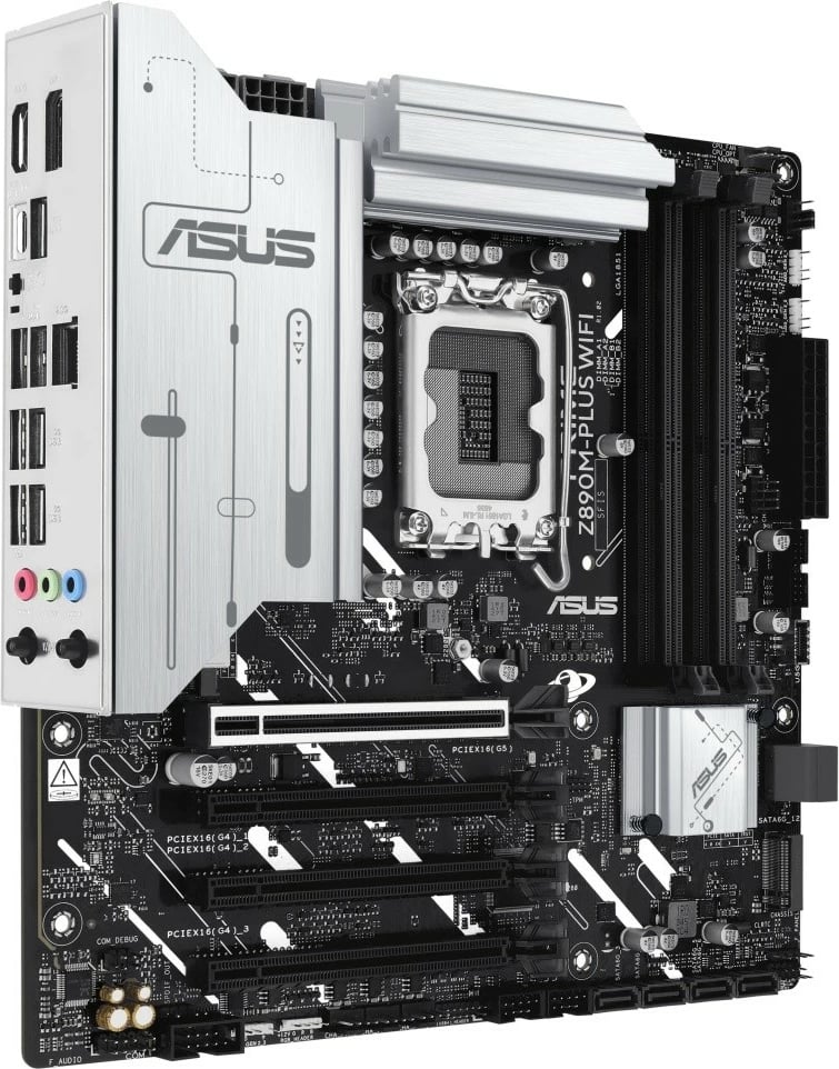 Pllakë amë, Asus PRIME Z890M-PLUS WIFI, LGA1851 Intel Z890, 4x DDR5, mATX, PCIe 5.0, WiFi, TB4/DP